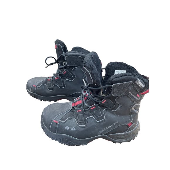 Salomon Thinsulate waterproof Womens black Winter Boots size 5.5 SKU 9002 - Picture 3 of 15